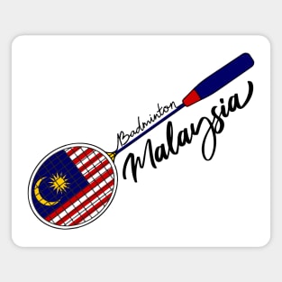 Malaysia Flag of Badminton Racquet Racket Sports (Malaysia) Flag Magnet